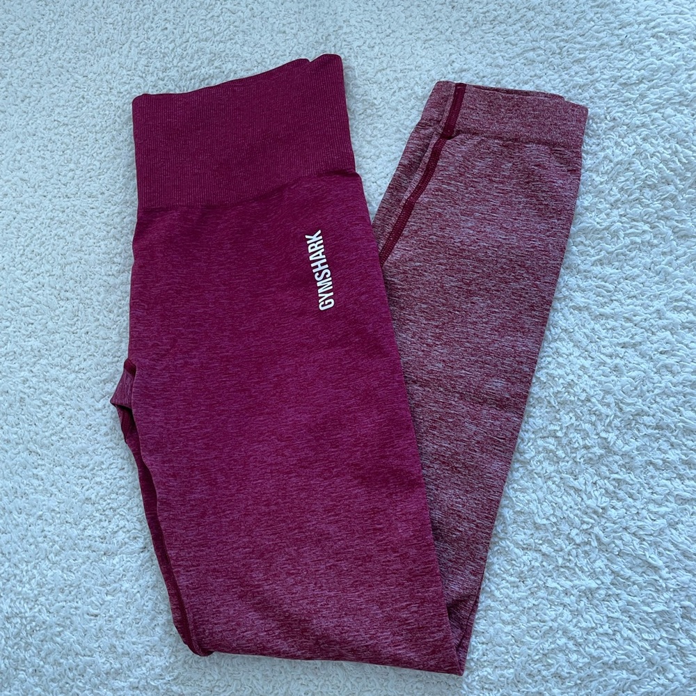 Gymshark Size S Red Ombre leggings